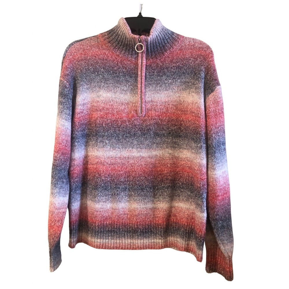 WOMEN’S TOMMY HILFIGER 1/4 ZIP MOCK NECK SWEATER SIZE MEDIUM